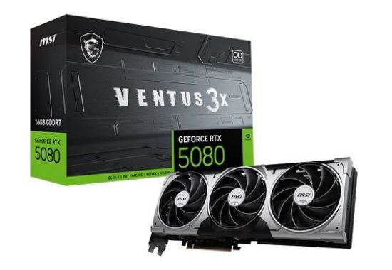 Slika GeForce RTX 5080 16GB GDDR7 256-bit MSI RTX 5080 16G VENTUS 3X OC