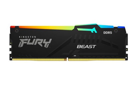 Slika DIMM DDR5 16 GB 5600 MHz Kingston FURY Beast RGB XMP, KF556C40BBA-16
