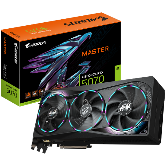 Slika GeForce RTX 5070 192-bit 12GB GDDR7 Gigabyte AORUS MASTER