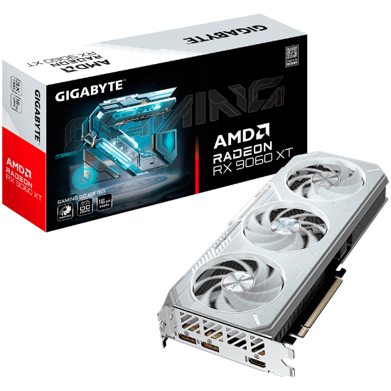 Slika AMD Radeon RX 9060 XT 16GB GDDR7 128-bit Gigabyte GAMING OC ICE