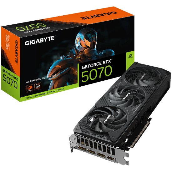 Slika GeForce RTX 5070 12GB GDDR7 192bit Gigabyte WINDFORCE OC SFF